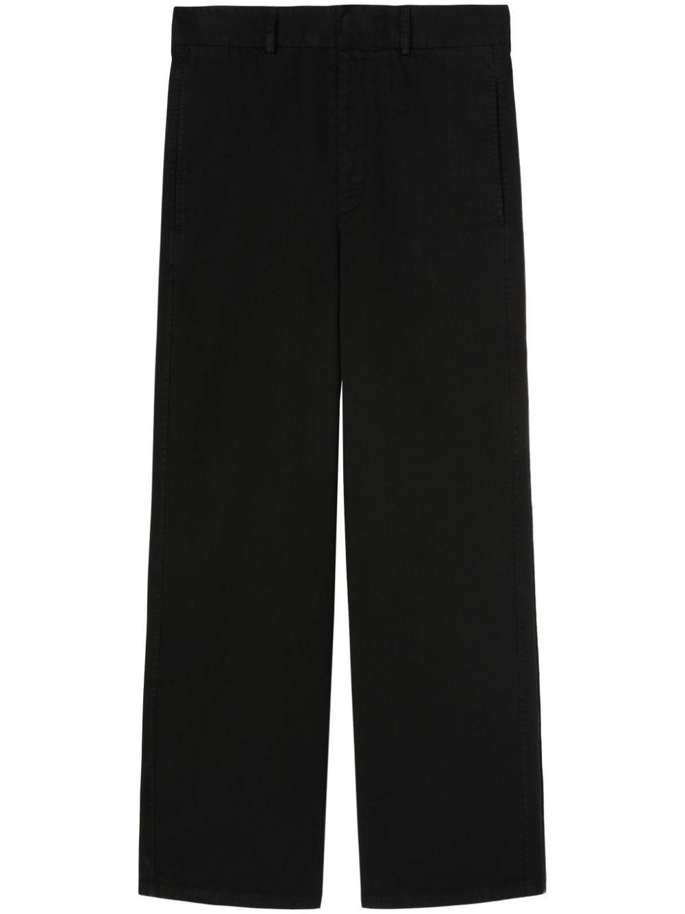 Monogram straight-leg trousers - Black