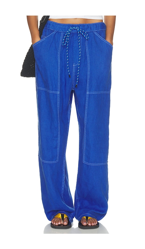 Rag & Bone Atlas Linen Pant in Blue. XS. Also in