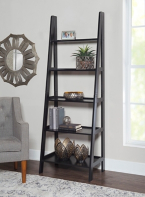 Falan Ladder Bookshelf, Black