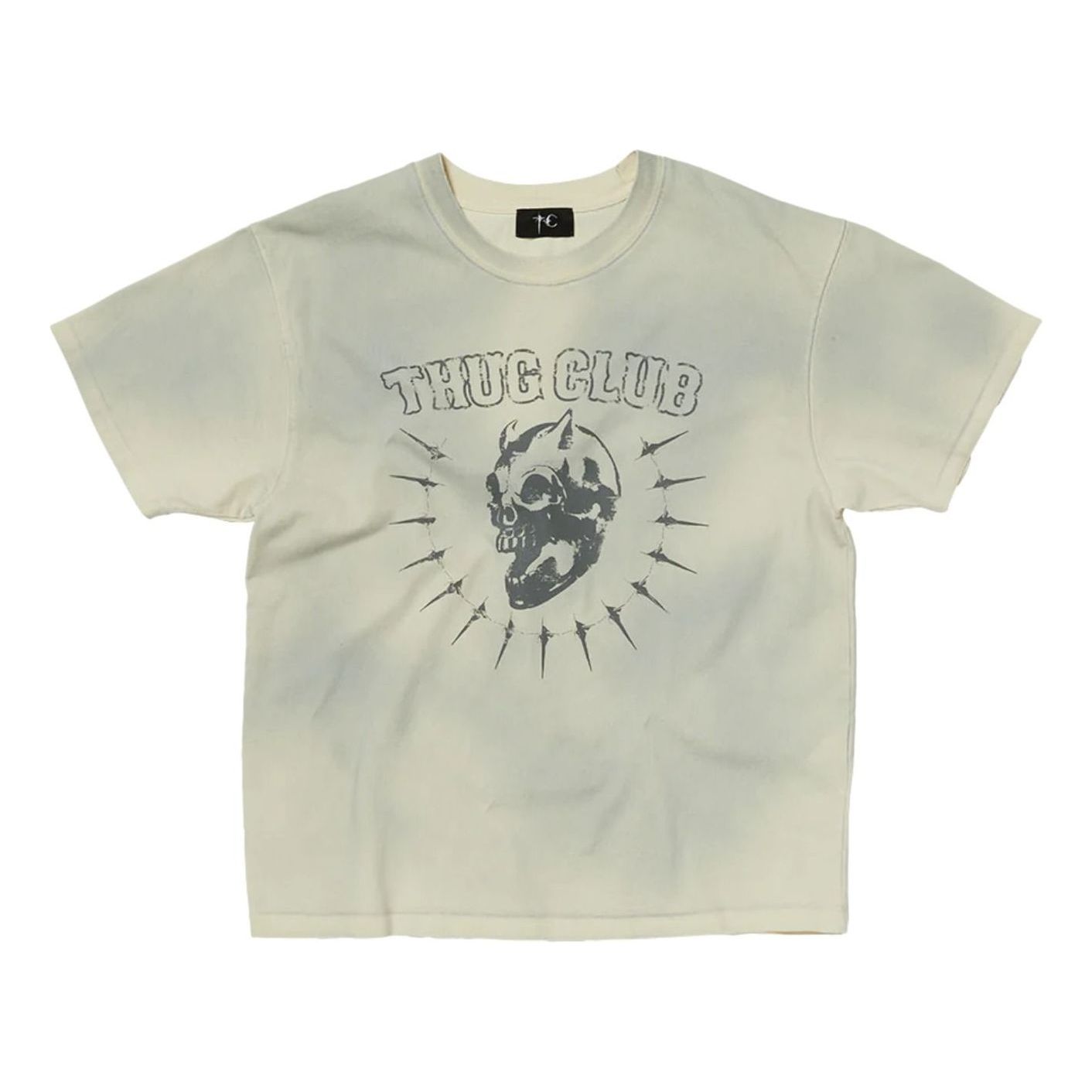 Vintage Riding Skull T-Shirt 'Cream'