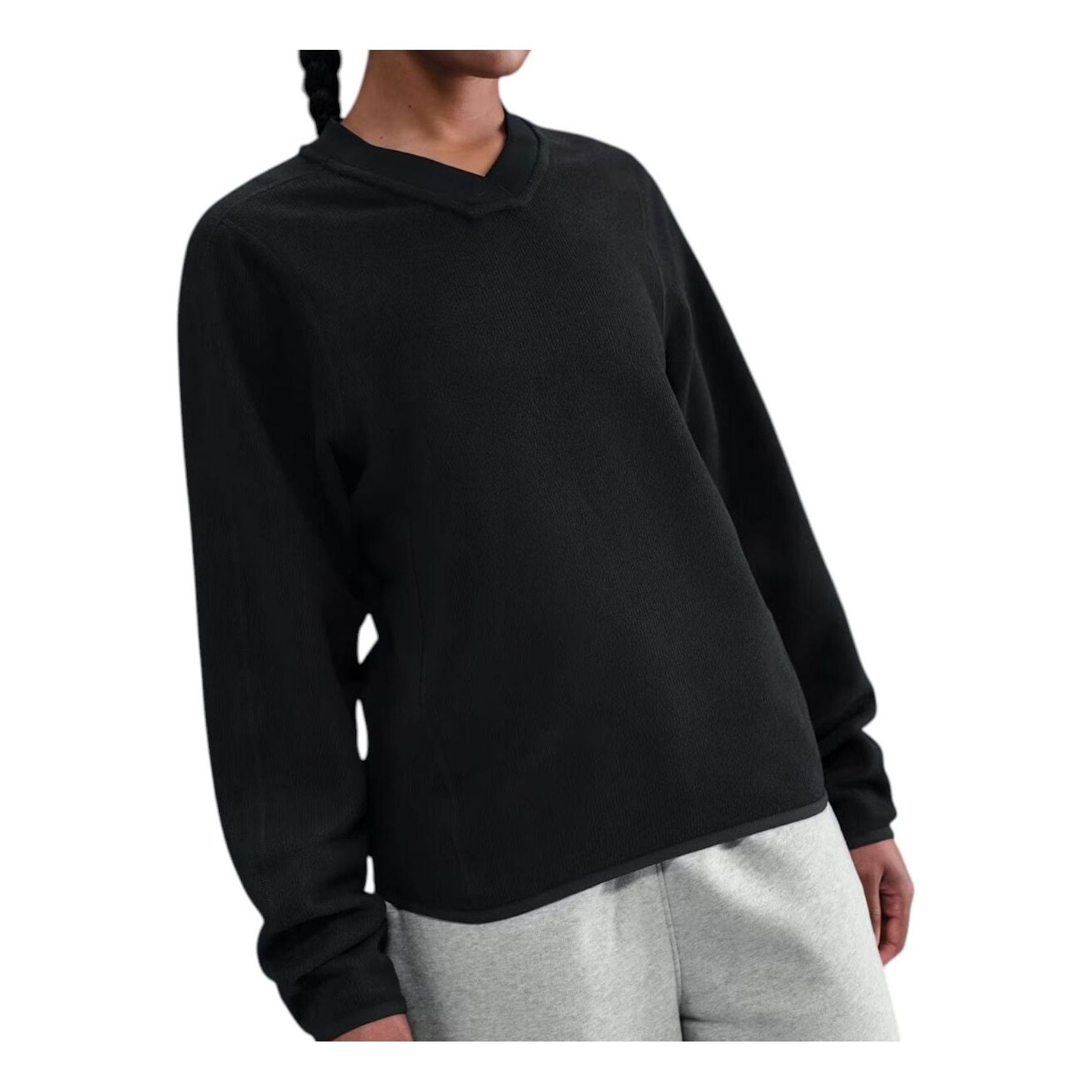X Stussy Thermal Pullover Sweatshirt 'Black'
