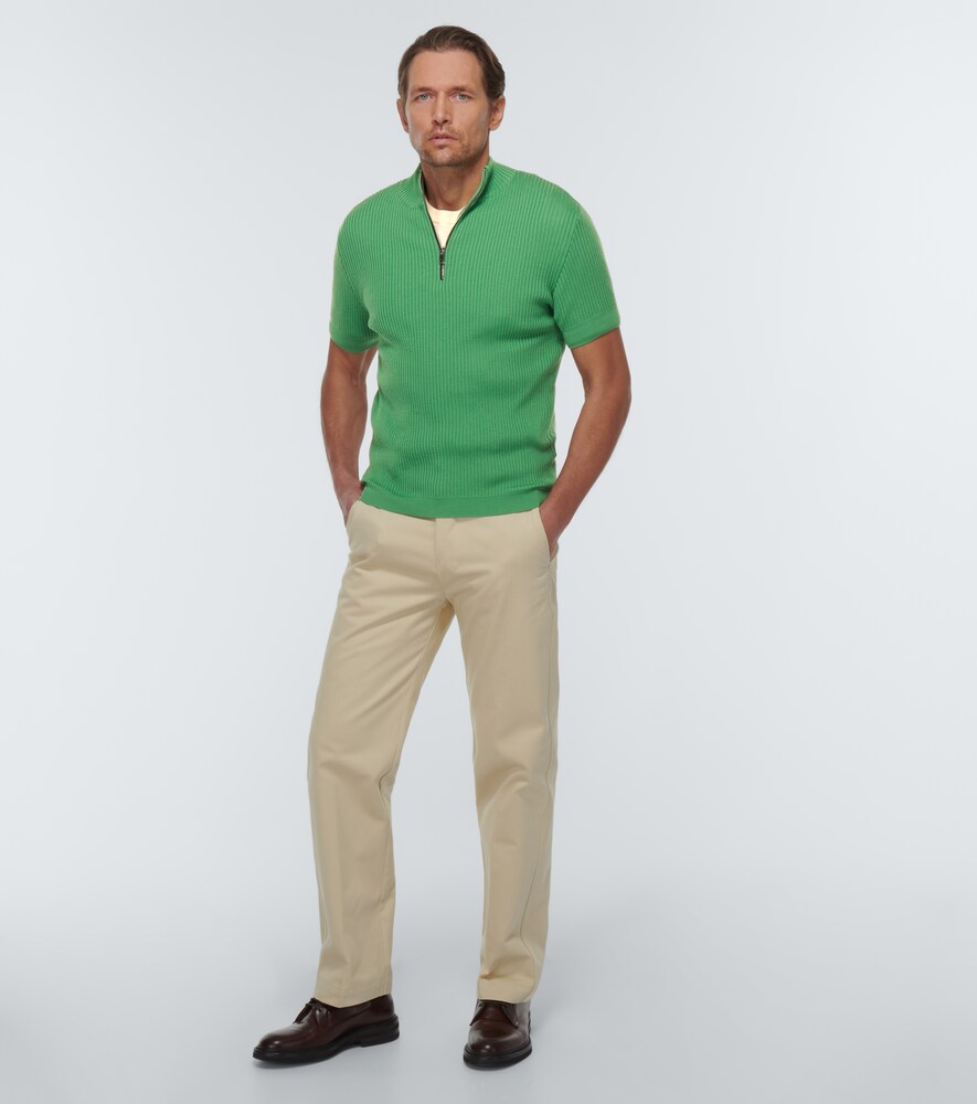 Wool half-zip sweater