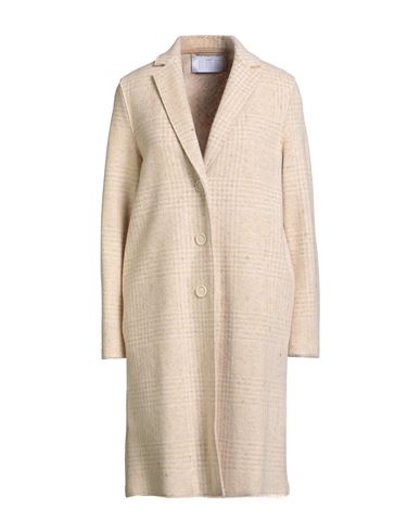 Woman Coat Pastel yellow Size 10 Wool, Silk, Cotton, Viscose