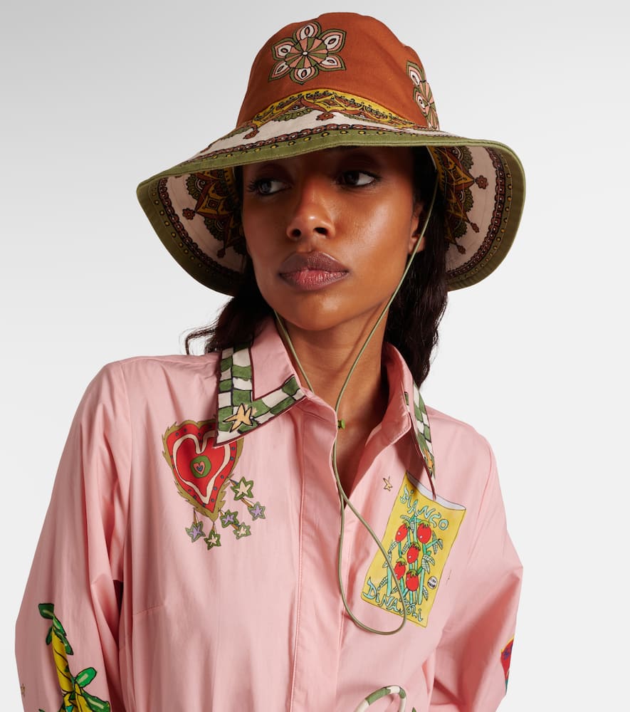 Alémais Printed cotton fedora