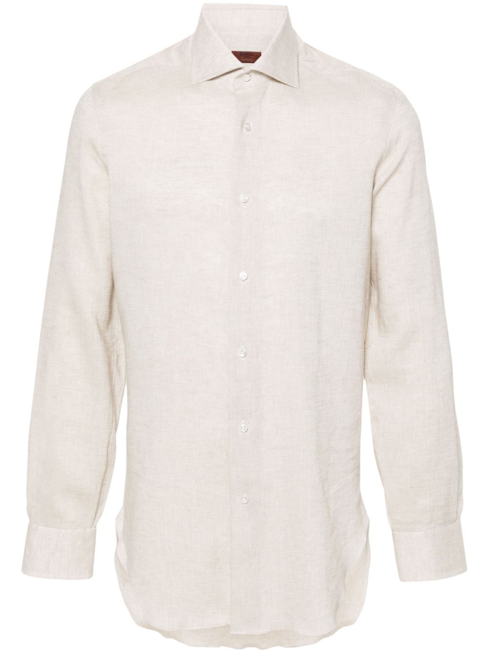 Long-sleeve linen shirt - Blue