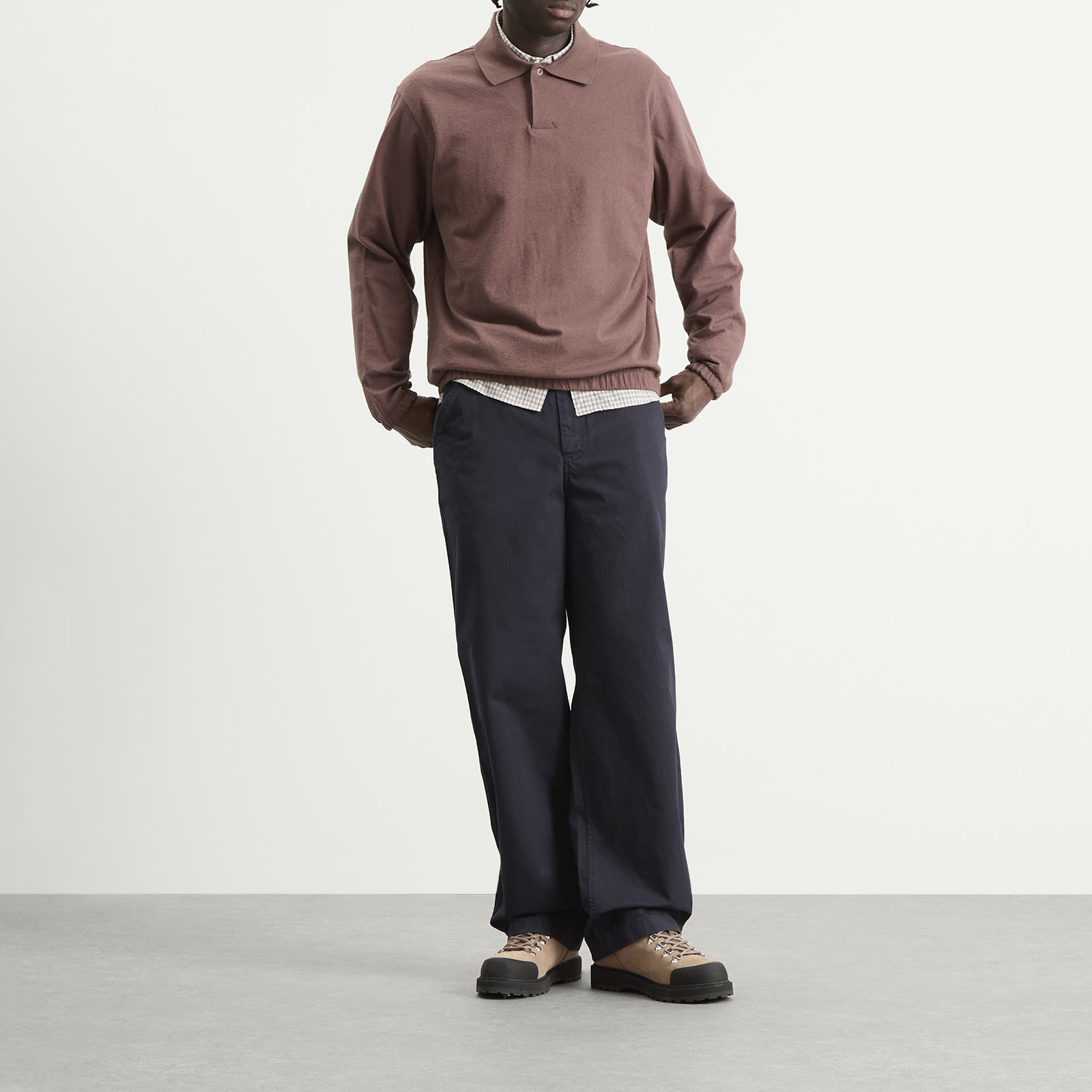 Men's Sylane Relaxed Jersey Polo Peppercorn