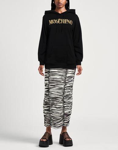 Moschino Couture Woman Sweatshirt Black Size 6 Cotton