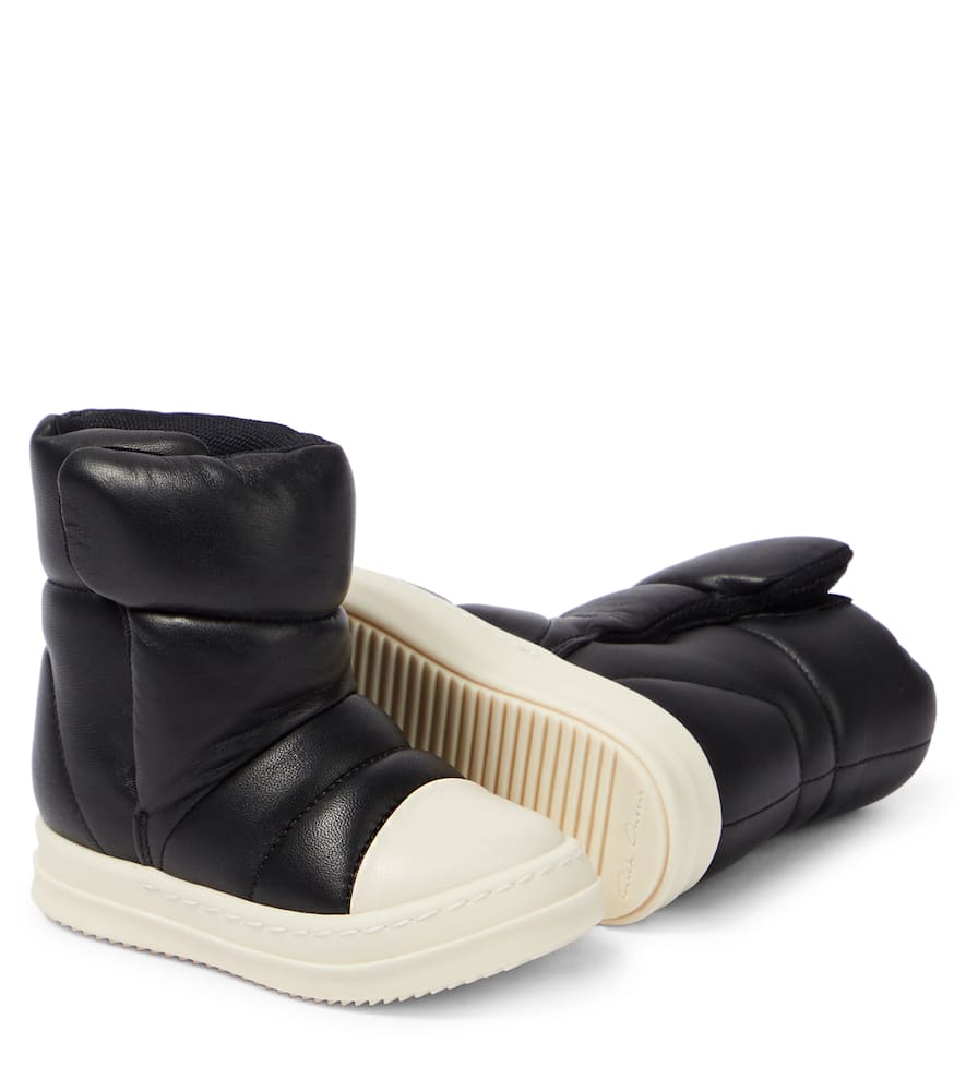 Rick Owens Kids Baby Puffer leather boots