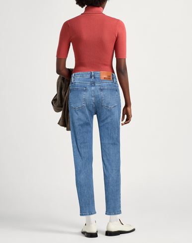 Woman Jeans Blue Size 27 Cotton, Polyester, Elastane