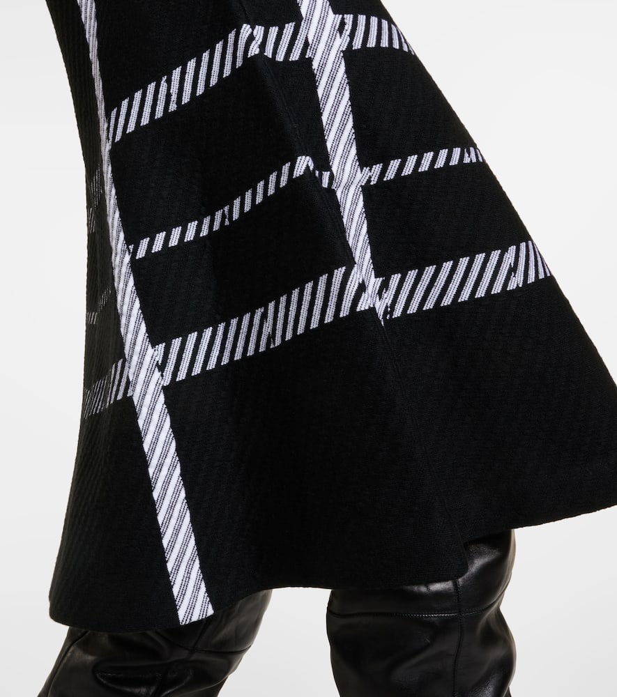 Checked midi dress
