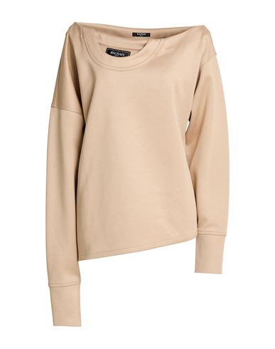 Woman Sweatshirt Sand Size 10 Cotton, Polyamide