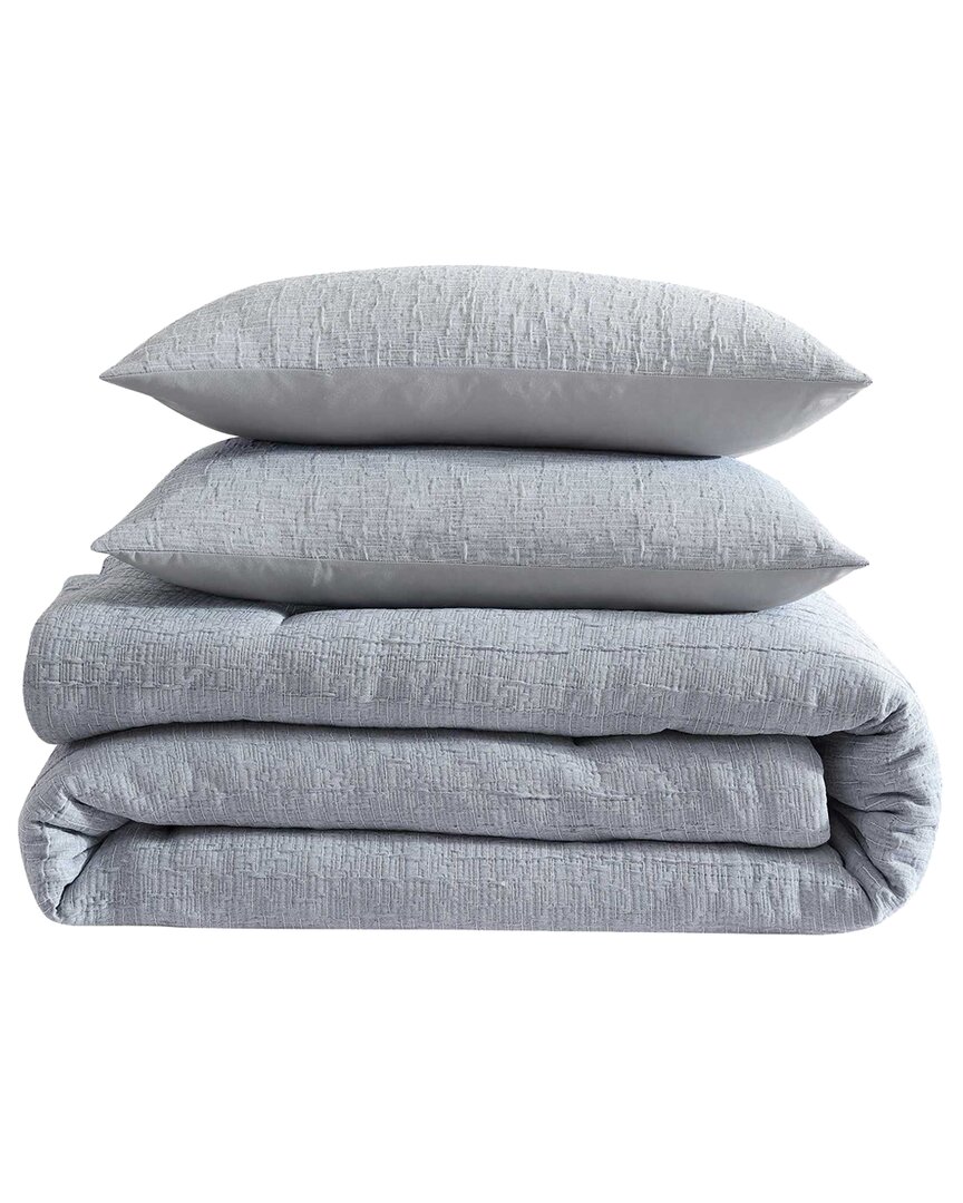 L Stitch Chambray Comforter Set