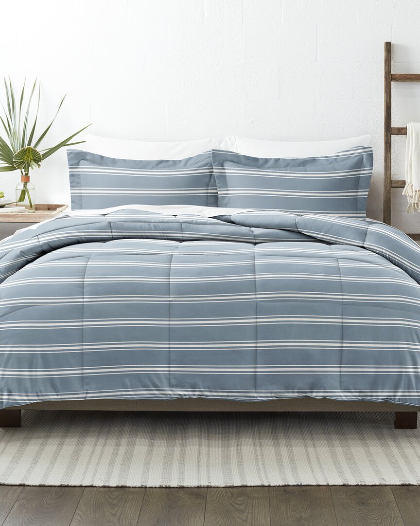 Premium Ultra Soft Soft Stripe Reversible Down-Alternative  Comforter