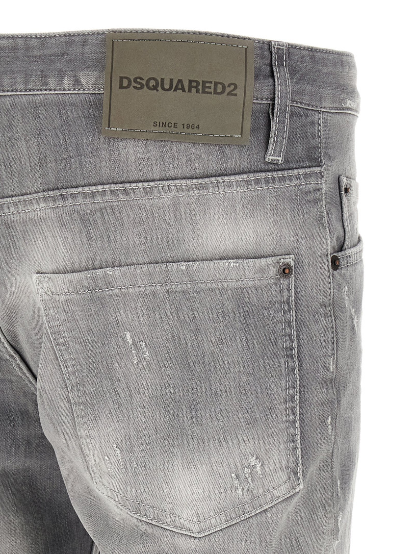 Grey Slim Mid Rise Jeans
