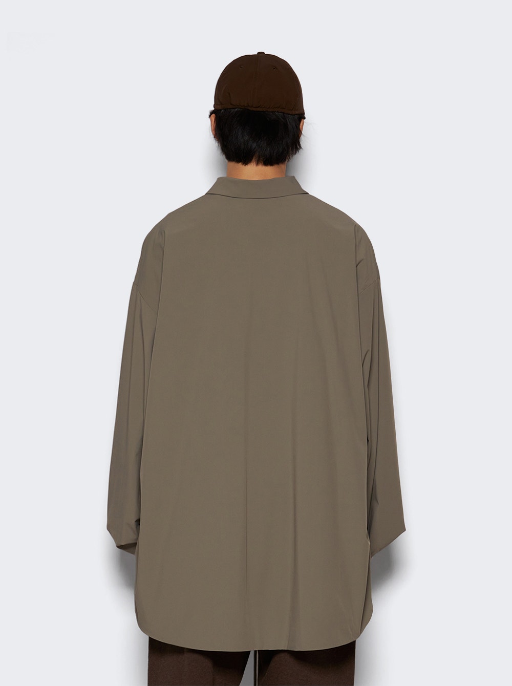 Logo-patch shirt - Brown
