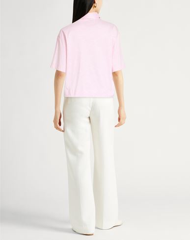 Woman Polo shirt Light pink Size 6 Cotton