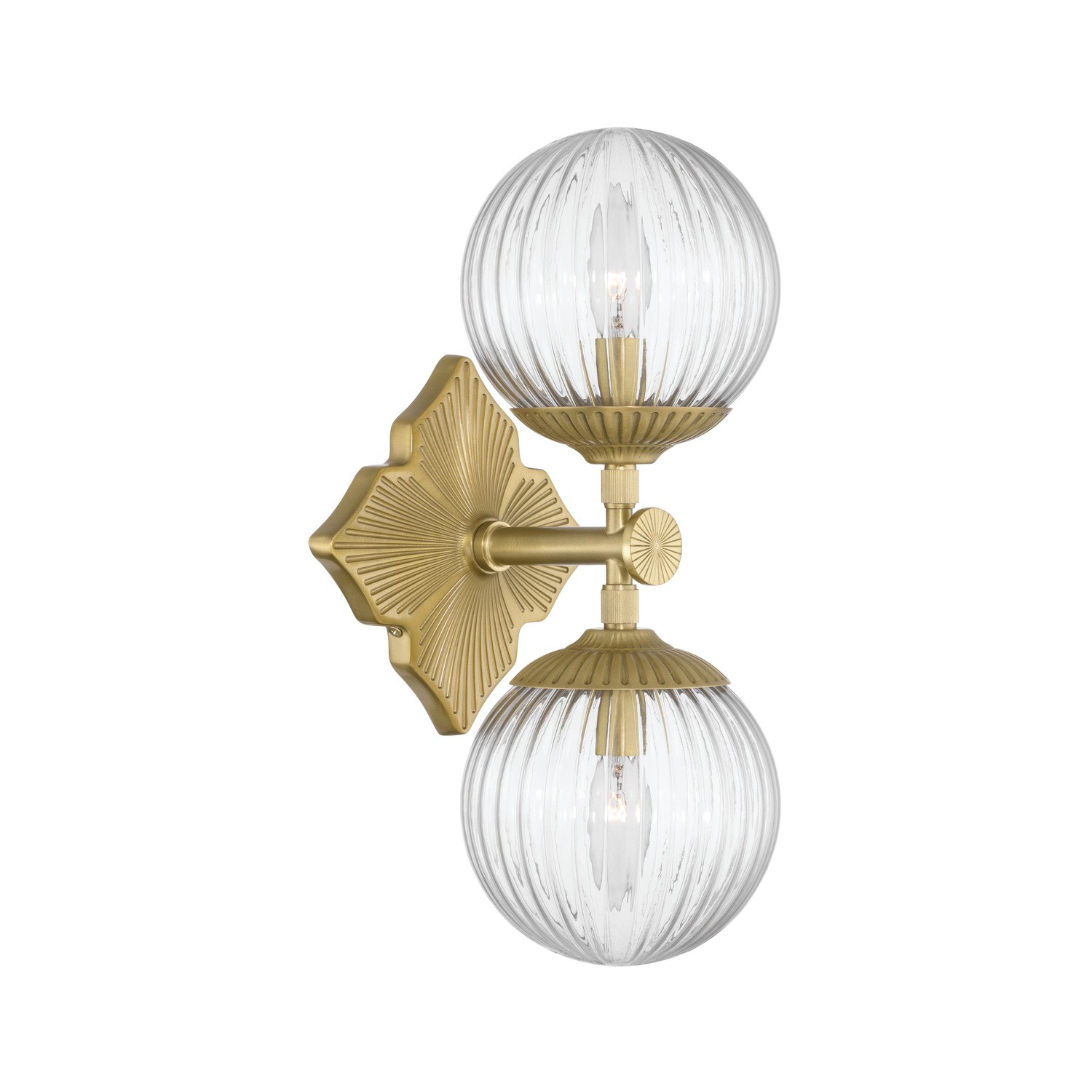 Aged Brass Wall Sconce from the Orly Collection