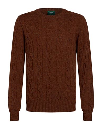 Man Sweater Dark brown Size 40 Virgin Wool