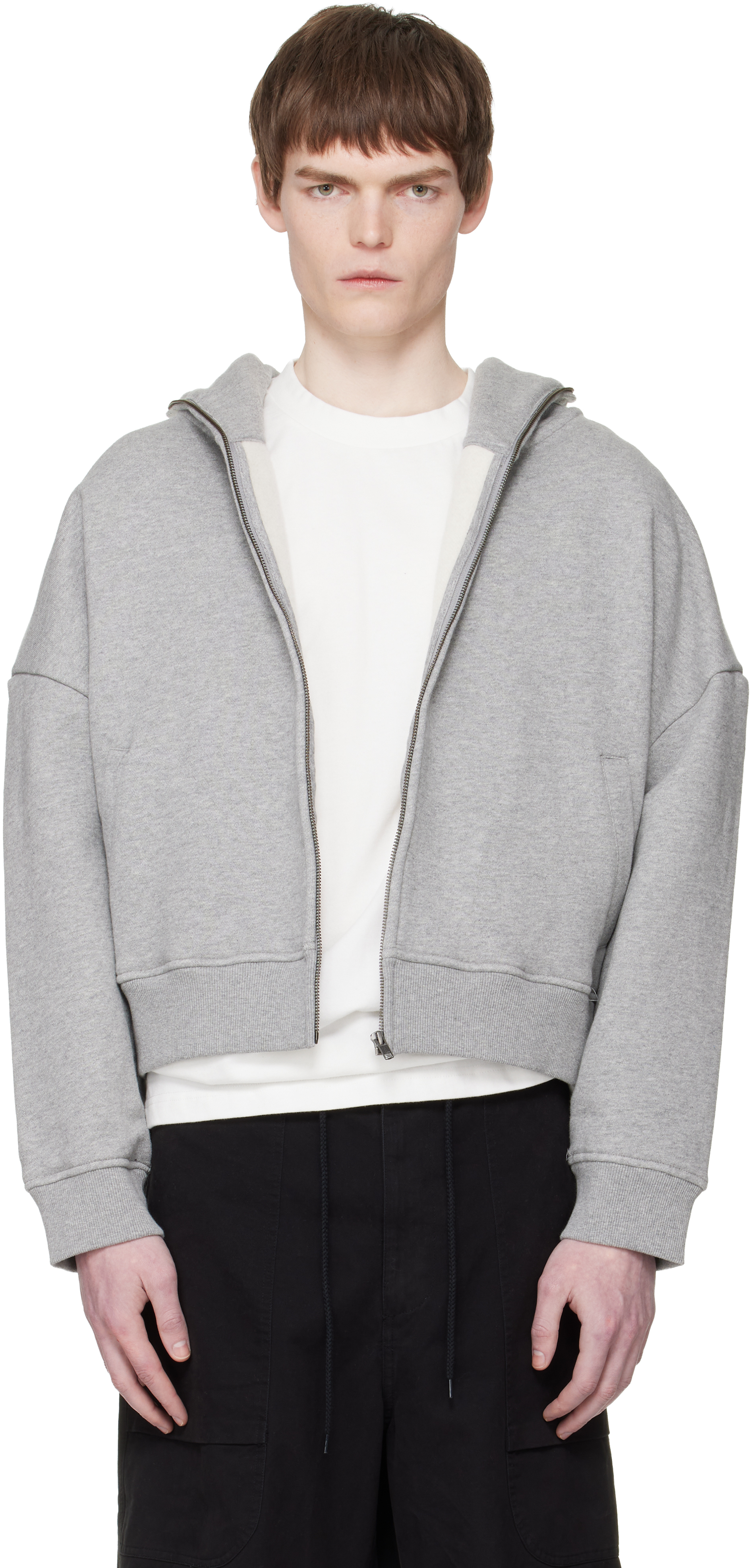 Gray Eternal Zip Hoodie
