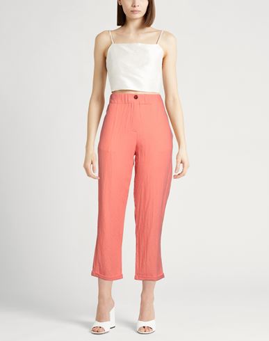 Chocolat Woman Pants Salmon pink Size 4 Virgin Wool