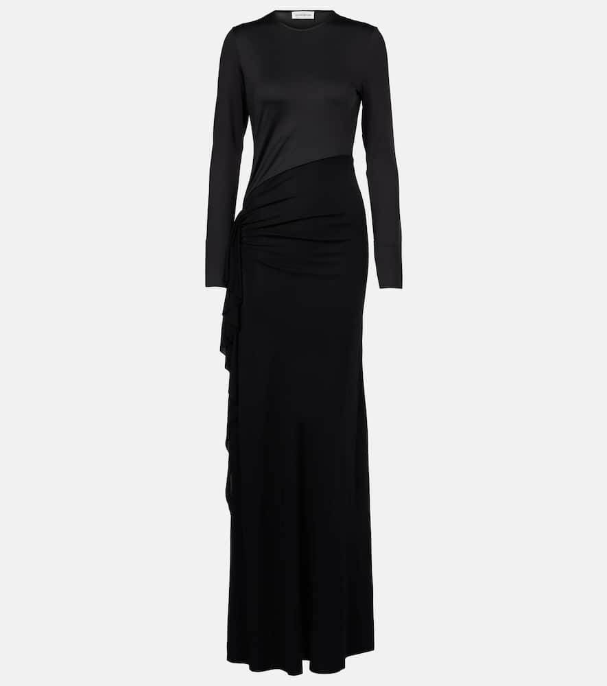 Gathered jersey gown