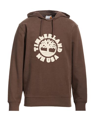 Man Sweatshirt Brown Size S Cotton, Polyester, Elastane