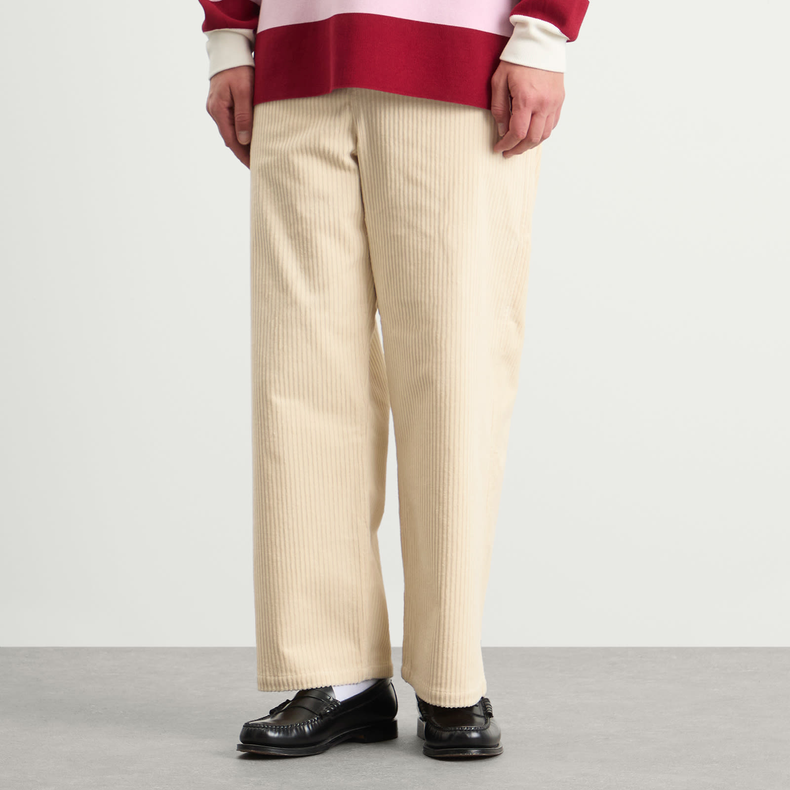 Men's Corduroy Work Trousers in White
