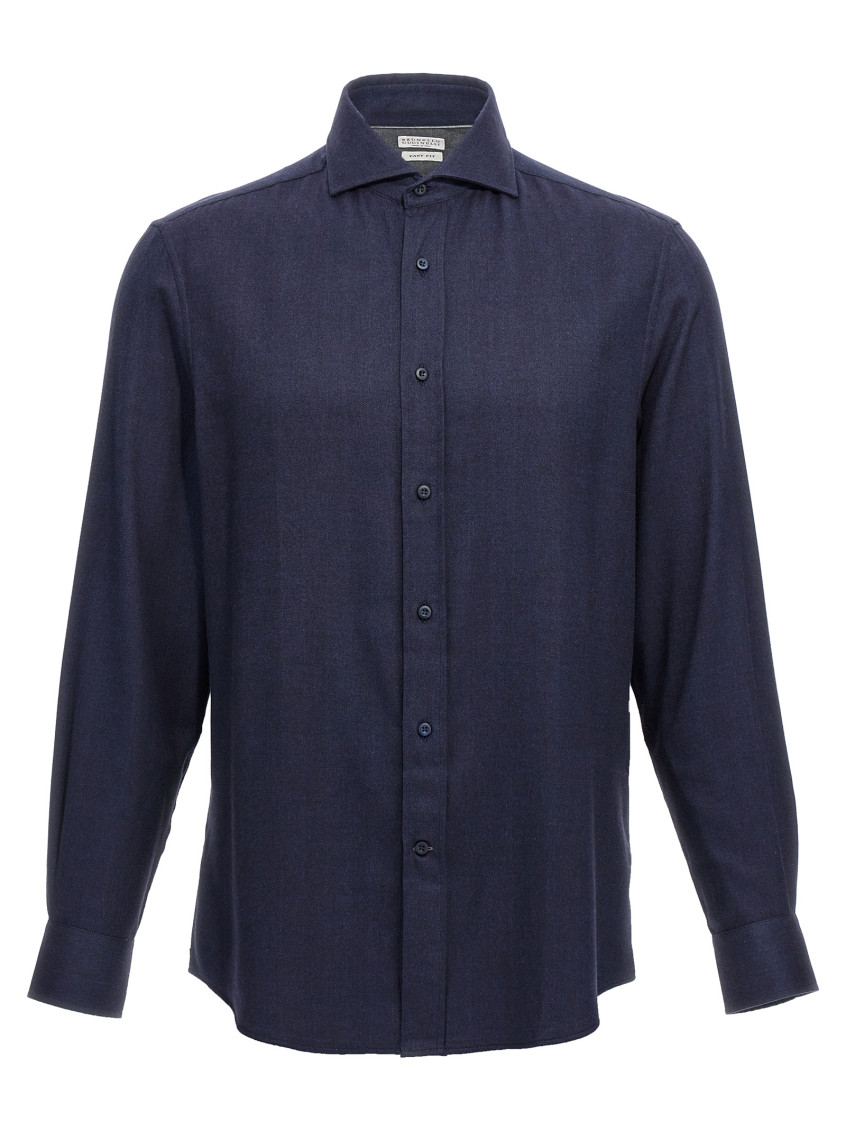 Blue Regular Fit Shirt