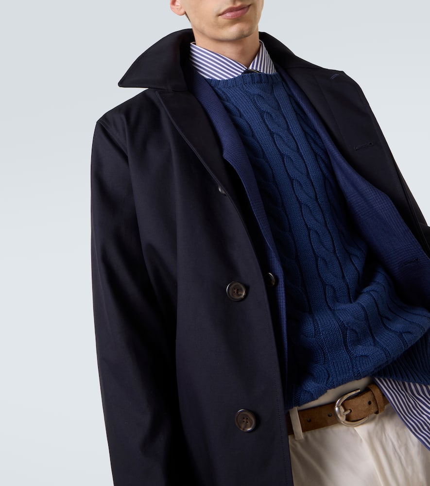 Cotton twill car coat