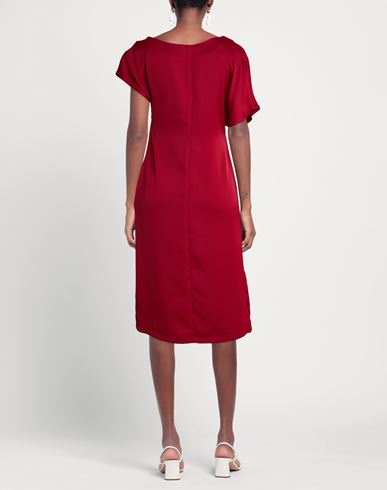 Woman Midi dress Red Size 12 Polyester