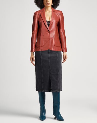 Malìparmi Woman Blazer Tan Size 8 Polyester, Polyurethane