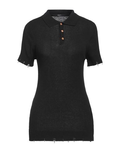Takeshy Kurosawa Woman Sweater Black Size L Cotton, Acrylic