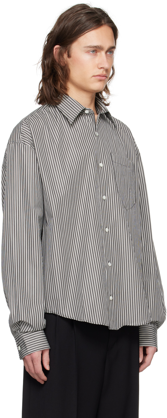 AMI Paris Black & White Boxy Fit Shirt