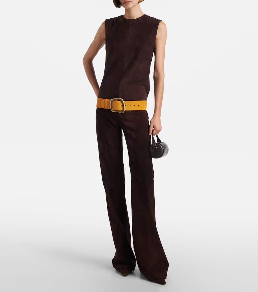 Miuccia suede top