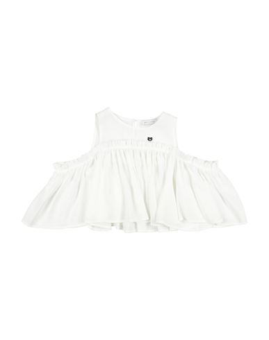 Top Scollato Con Gala Flu Kid Girl Top White Size 14 Modal, Polyester