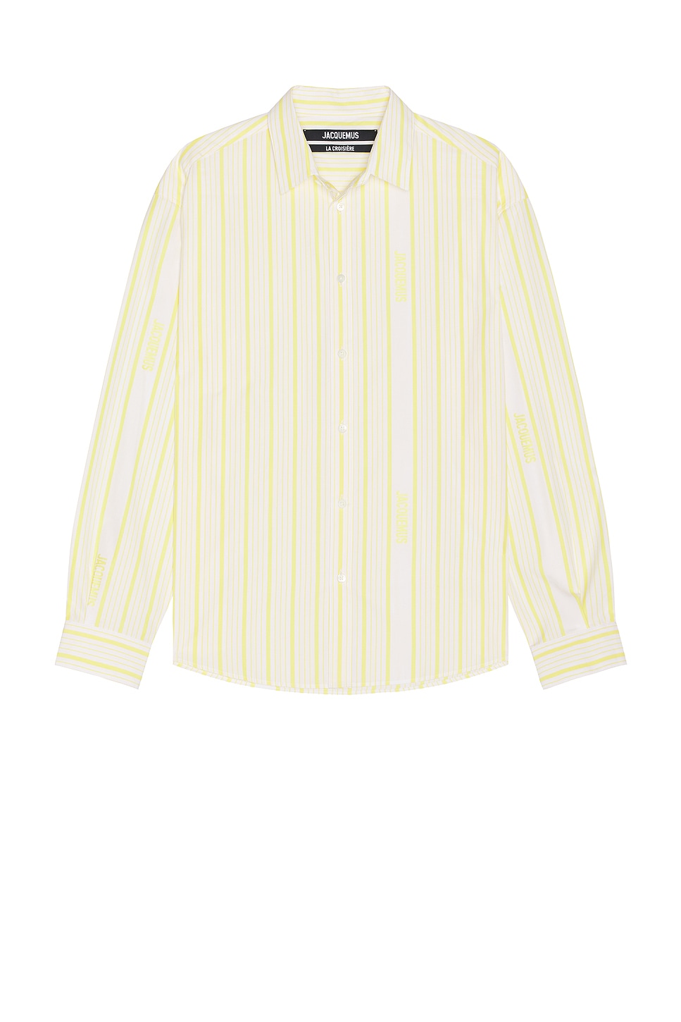 JACQUEMUS HEMD SIMON LA CHEMISE in Jacquard Business Big Log - Yellow. 52 also in