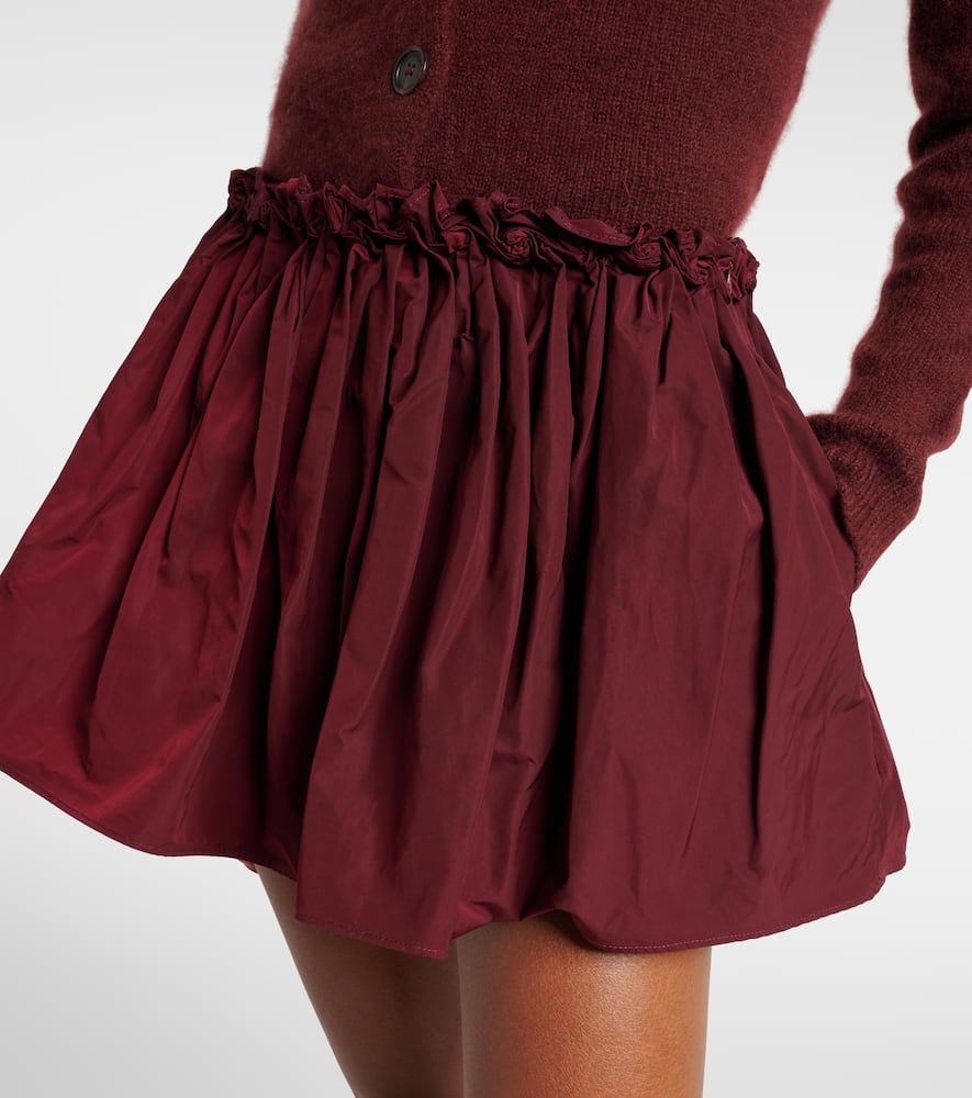 Gathered miniskirt