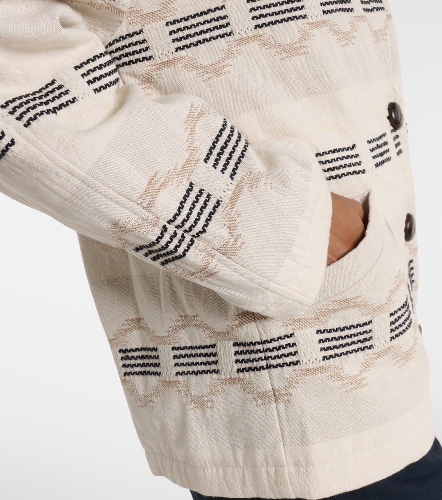 Qayla cotton-blend jacquard jacket