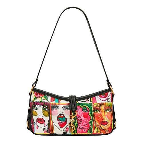 Artwork Faces Shoulder Bag