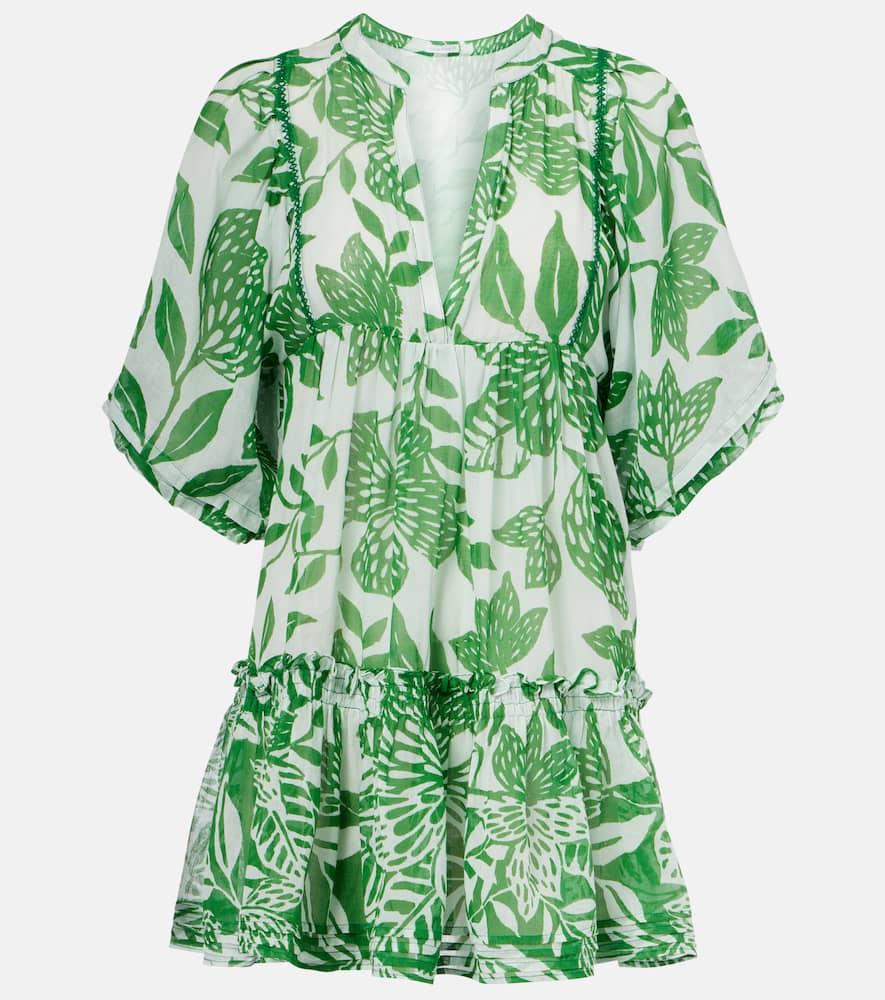 Aria floral cotton minidress