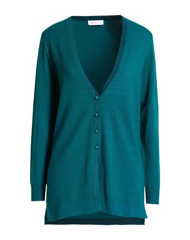 Woman Cardigan Deep teal Size XS Polyester, Viscose, Acrylic, Polyamide, Elastane