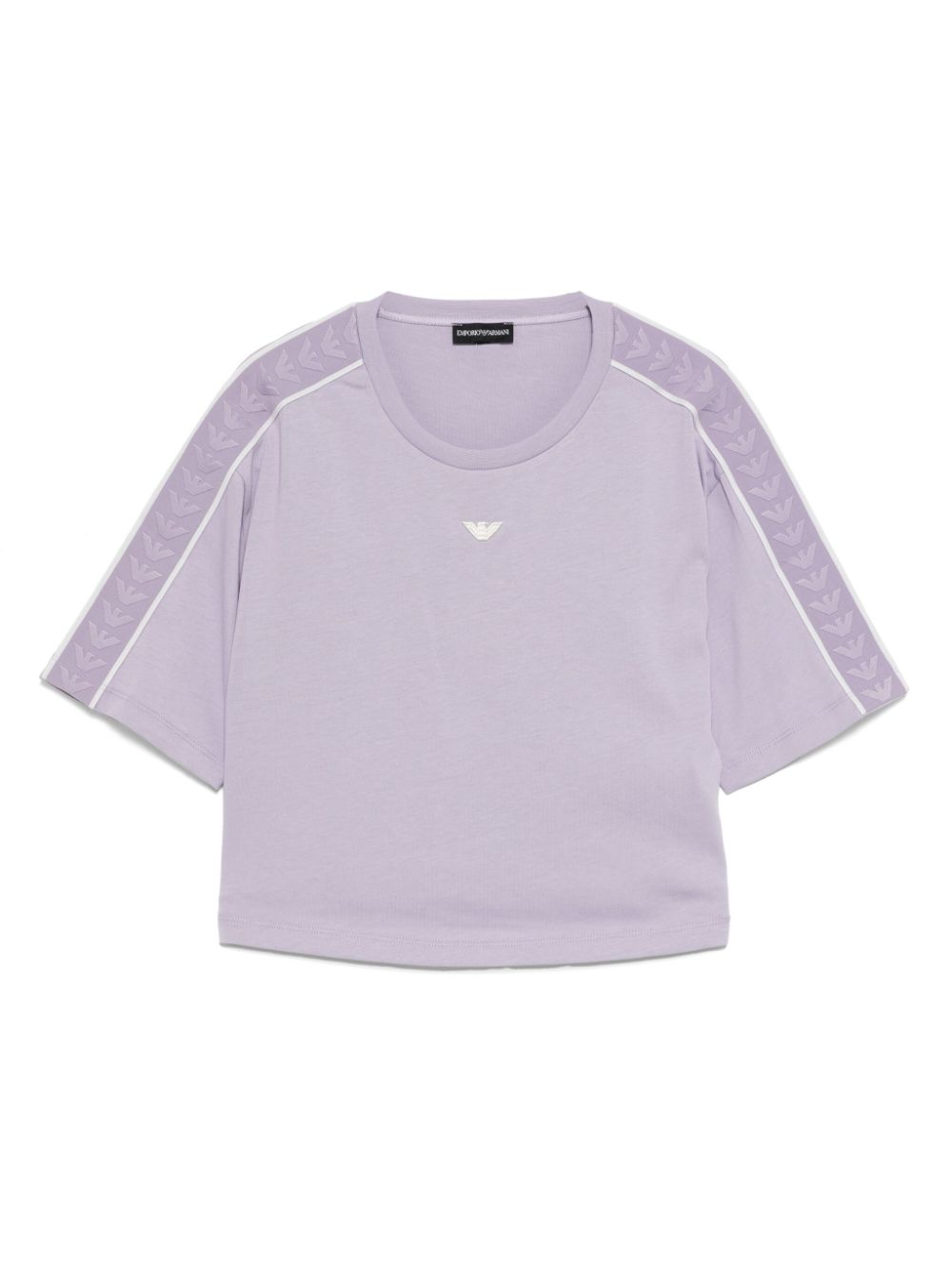 Logo-embroidered T-shirt - Purple
