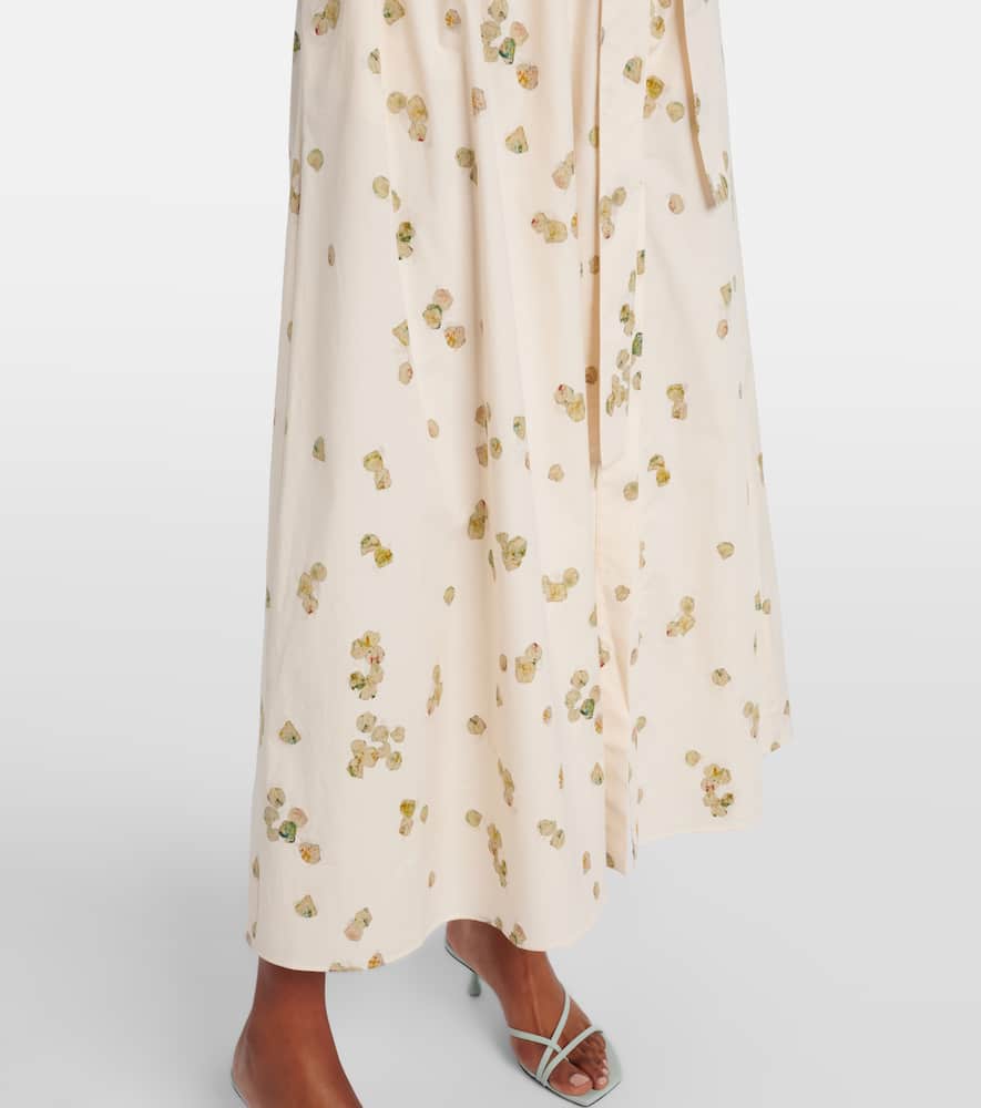 Lydia floral cotton-blend wrap dress