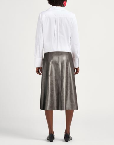 Woman Midi skirt Grey Size 6 Polyester, Polyurethane