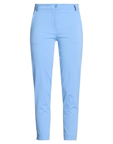 Woman Pants Azure Size S Cotton, Nylon, Elastane