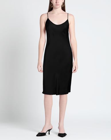 Woman Midi dress Black Size M Viscose