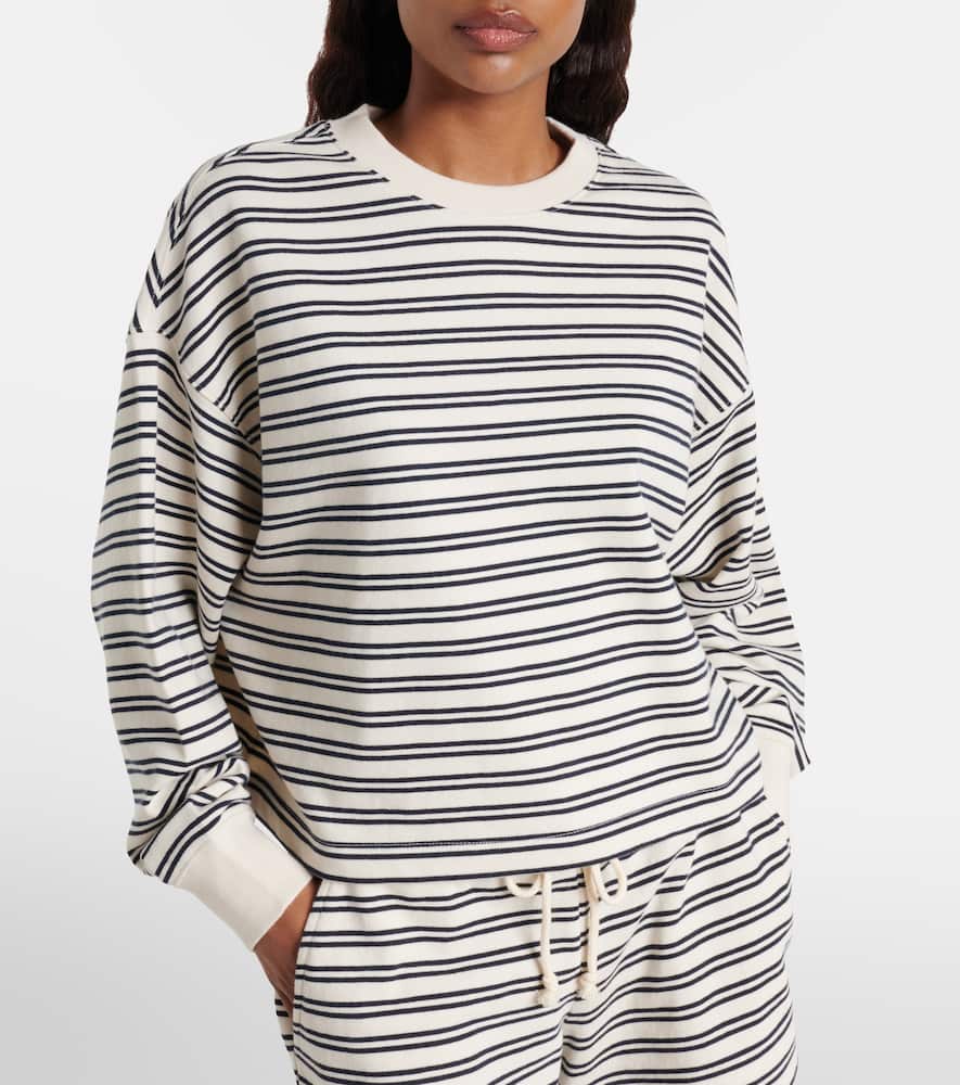 Isabelle striped cotton jersey sweatshirt