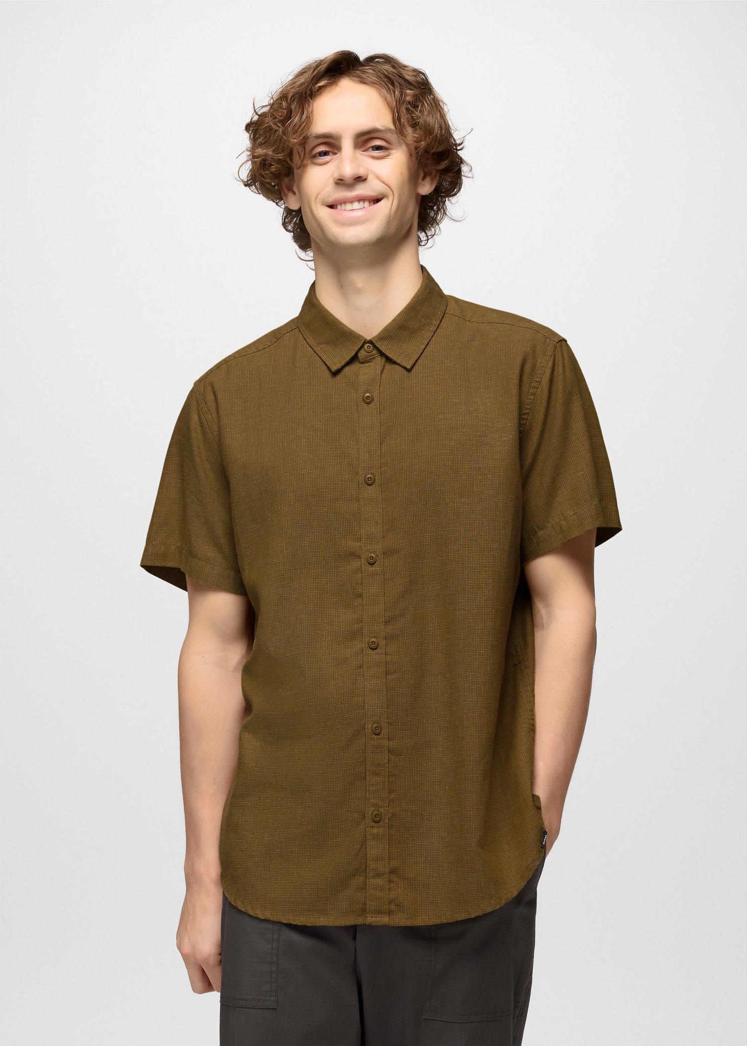 Men's prAna Lindores Shirt - Bluff Blue