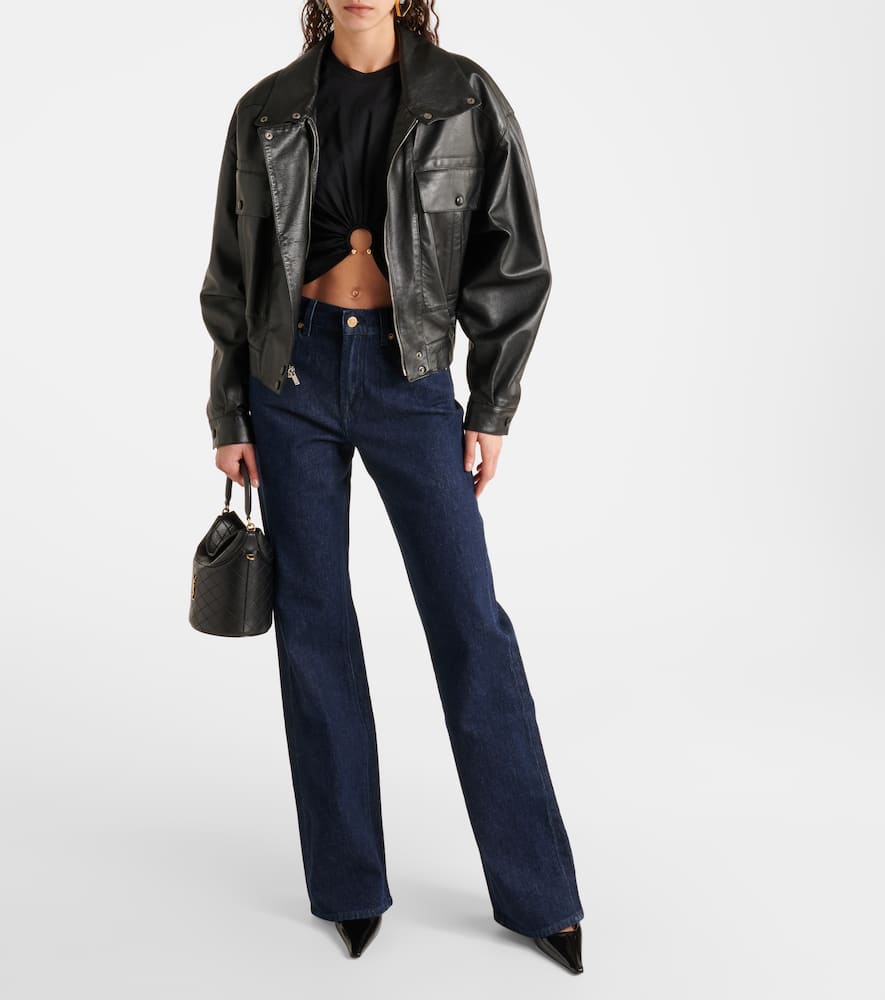 Tess high-rise flared jeans