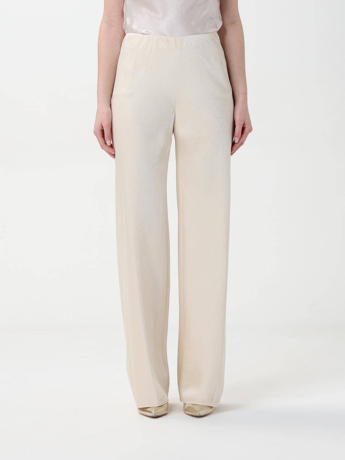 Pants VINCE Woman color Yellow Cream